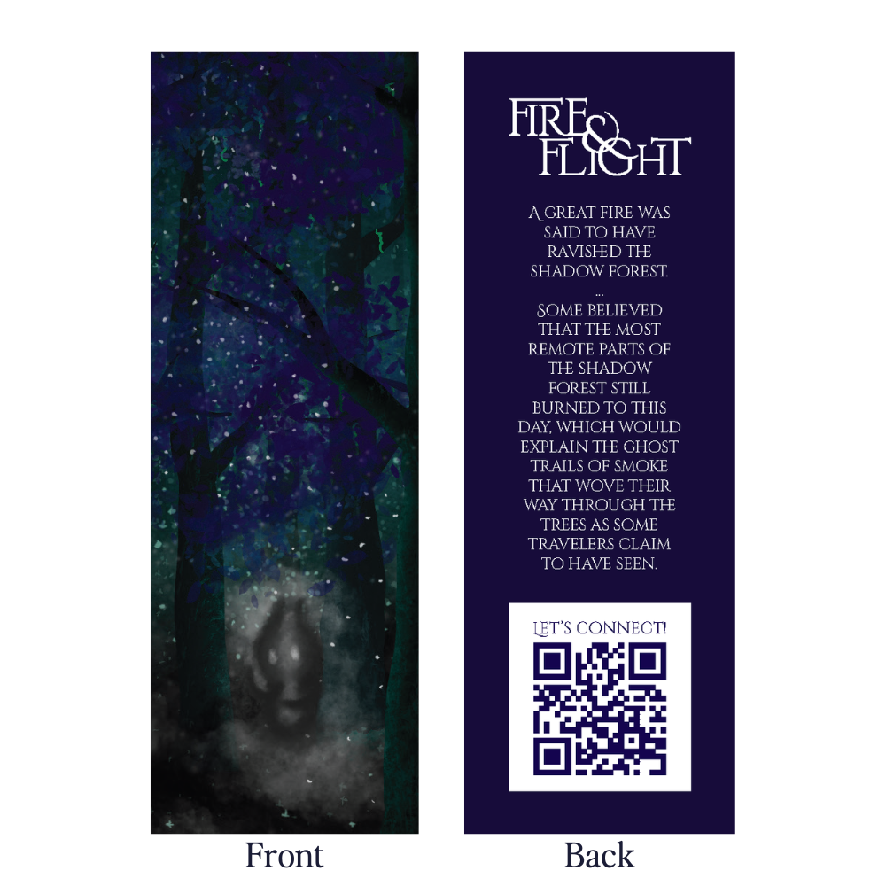 Shadow Forest Bookmark | Fantasy Book Quotes | Book Art | Young Adult Fantasy | Brianna R. Shaffery | epic fantasy, NJ author, NJ fantasy author